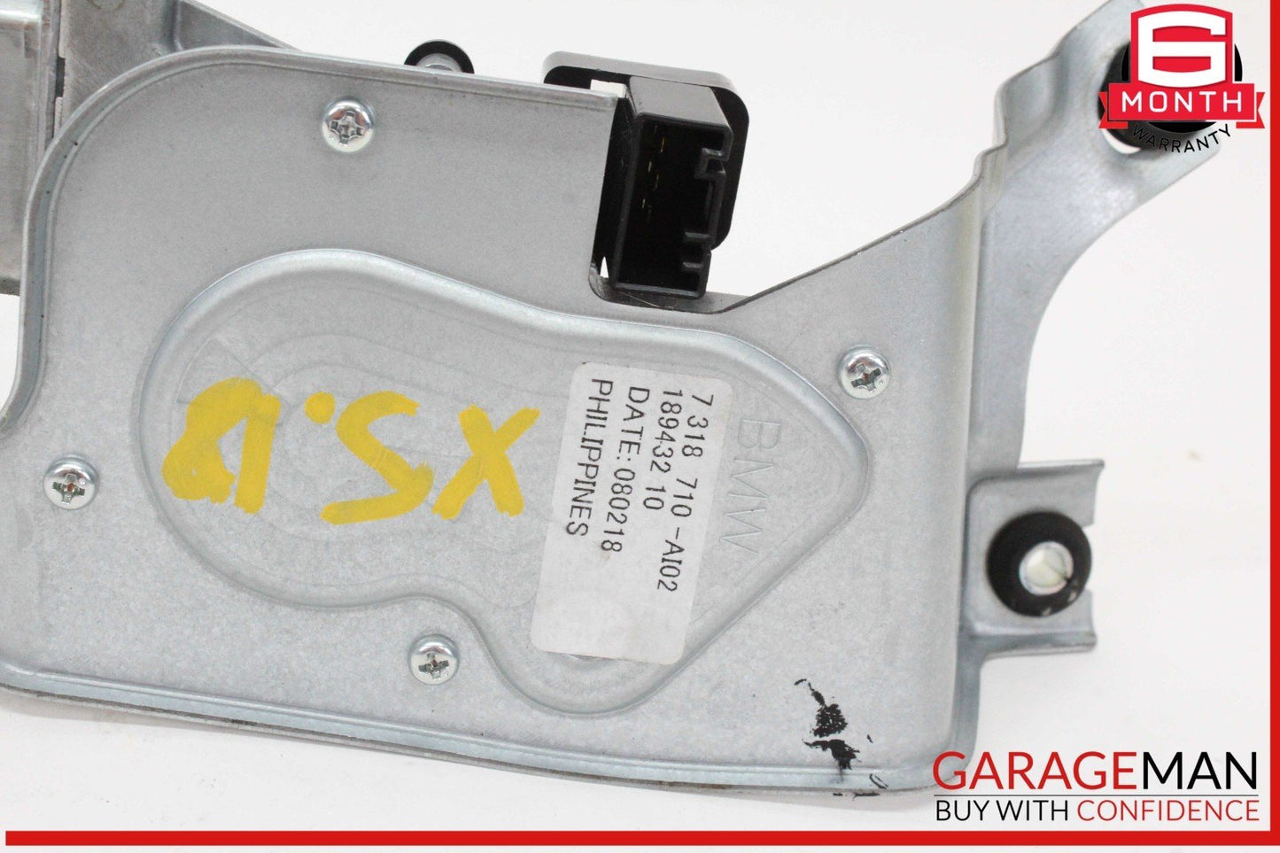 14-18 BMW X5 F15 Rear Window Windscreen Windshield Wiper Motor 7318710 OEM