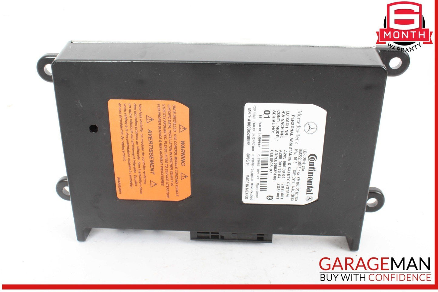 15-19 Mercedes W205 C300 Communication Voice Control Module 2059008804 OEM