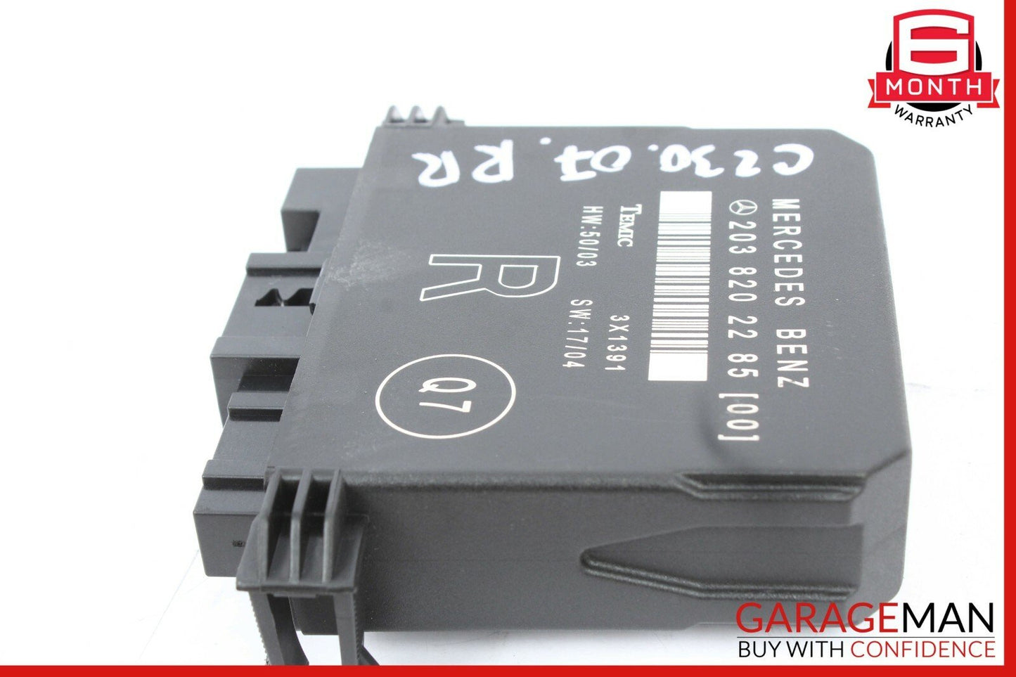 01-07 Mercedes W203 C230 C350 Rear Right Passenger Side Door Control Module Unit