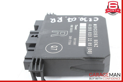 01-07 Mercedes W203 C230 C350 Rear Right Passenger Side Door Control Module Unit
