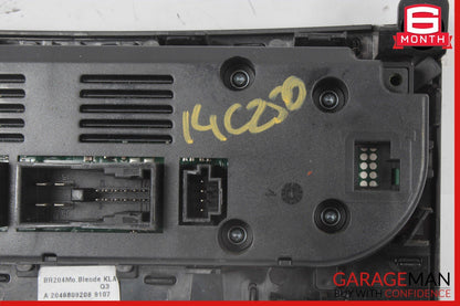12-14 Mercedes W204 C250 AC A/C Climate Temperature Heater Switch Control Panel