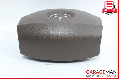 06-08 Mercedes X164 GL320 GL450 ML350 R350 Steering Wheel Airbag Leather Brown