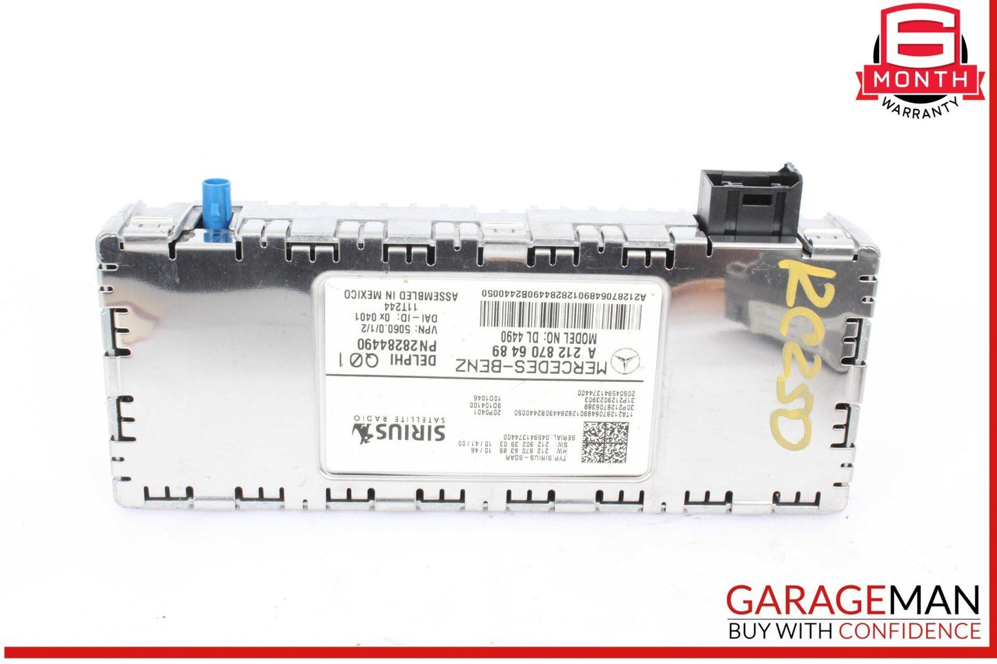 08-12 Mercedes W204 C250 E350 Sirius Satellite Radio Receiver Module OEM