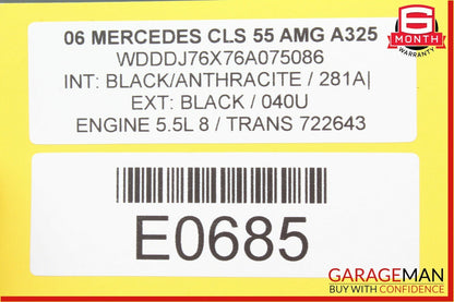 06-11 Mercedes W219 CLS55 Rear Left Door Control Module 2198200226 OEM