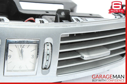07-13 Mercedes W221 S550 S600 Dash Dashboard Air A/C Vent Trim Clock Assembly