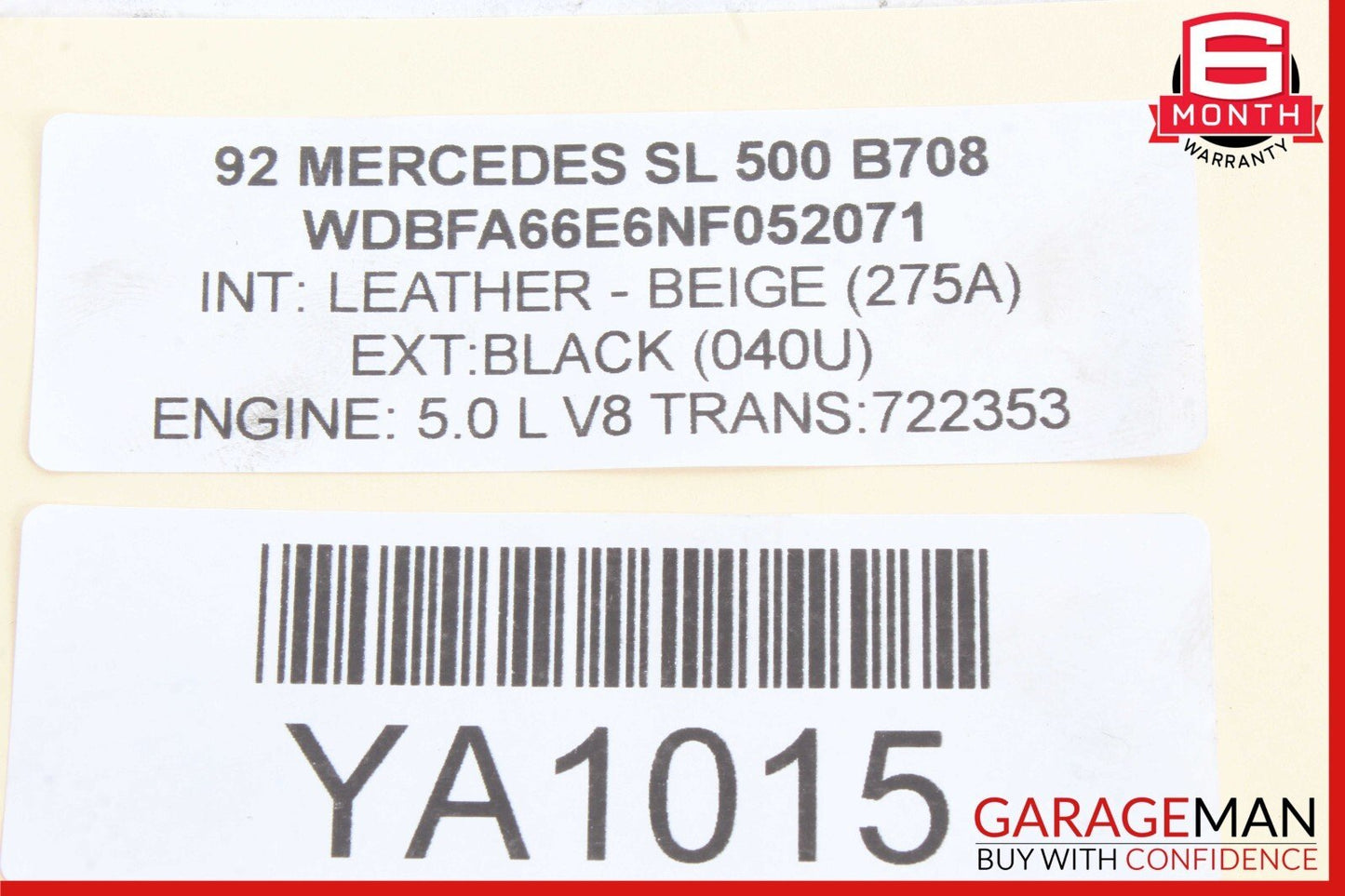 90-02 Mercedes R129 500SL 600SL Rear Trunk Lock Latch Actuator Assembly OEM