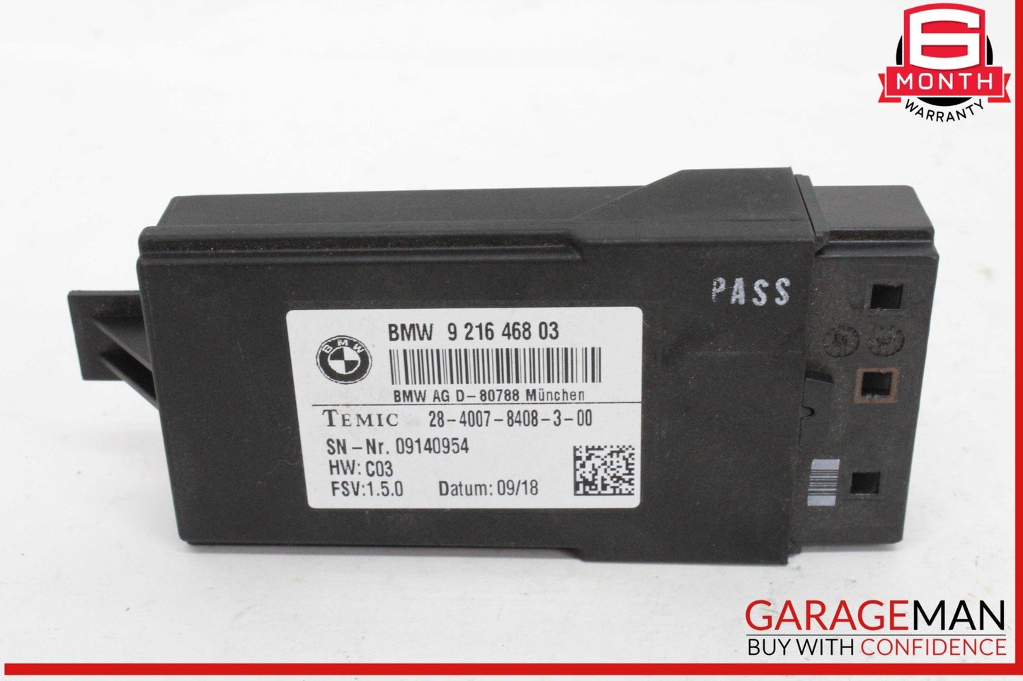 14-18 BMW X5 F15 Front Right Passenger Side Seat Heating Control Module Unit OEM