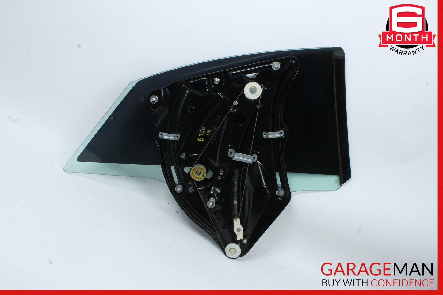 10-13 Mercedes W207 E350 Coupe Rear Left Quarter Window Glass & Regulator OEM
