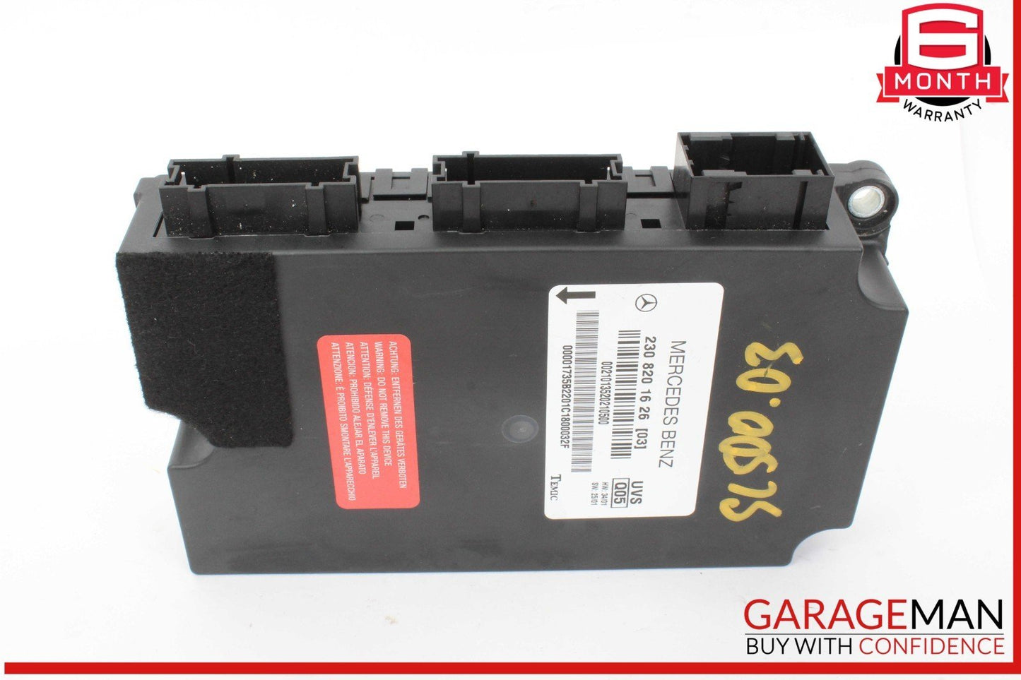 03-08 Mercedes R230 SL500 SL55 AMG SL550 Convertible Top Roof Control Module OEM
