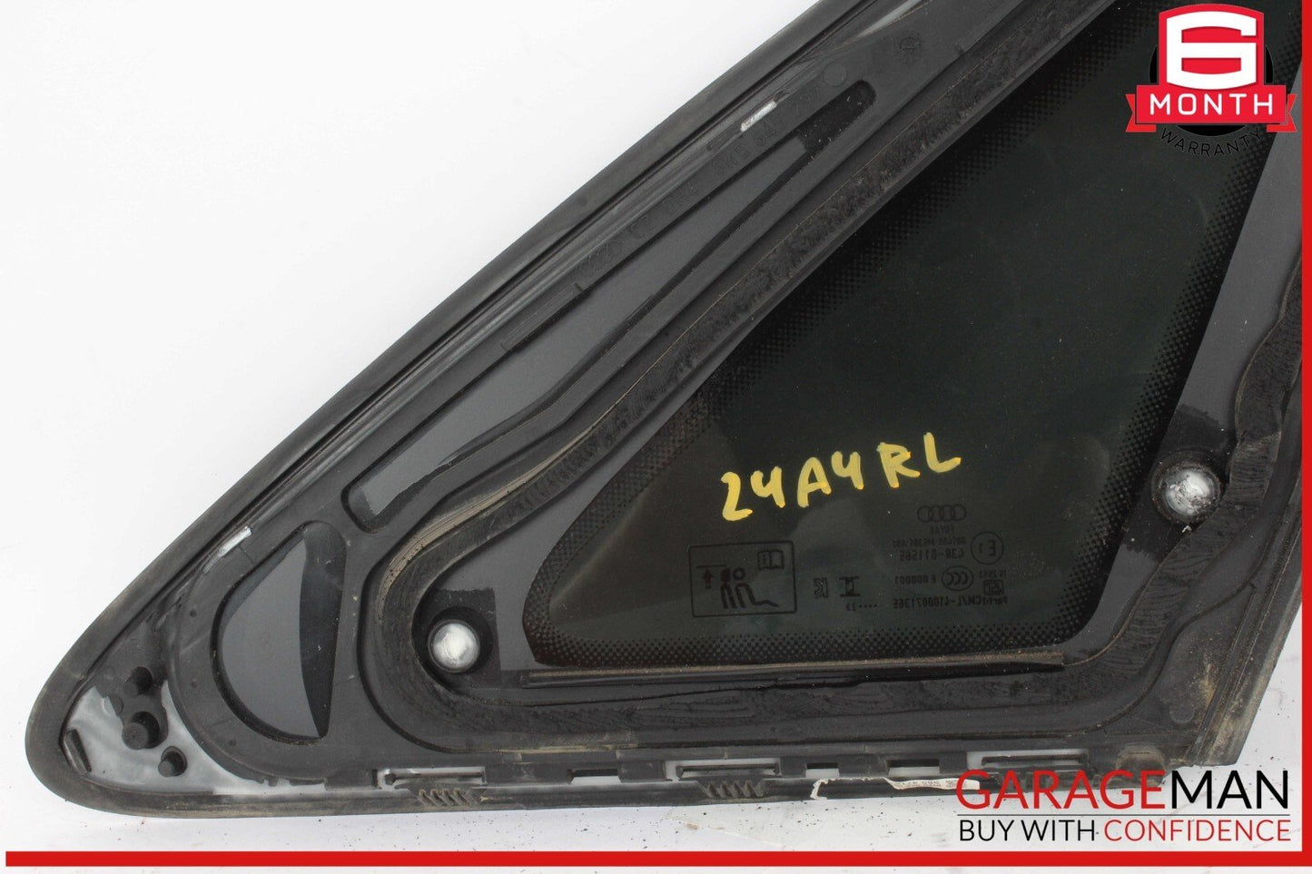 17-24 Audi A4 Rear Left Driver Side Quarter Window Glass OEM