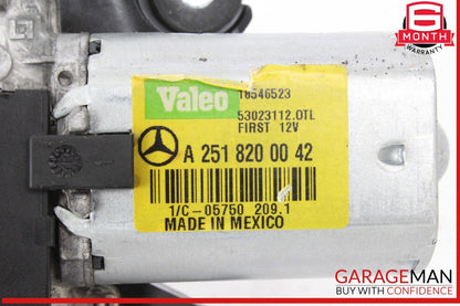 06-13 Mercedes ML350 R350 GL450 Rear Window Wiper Motor Valeo 2720150101