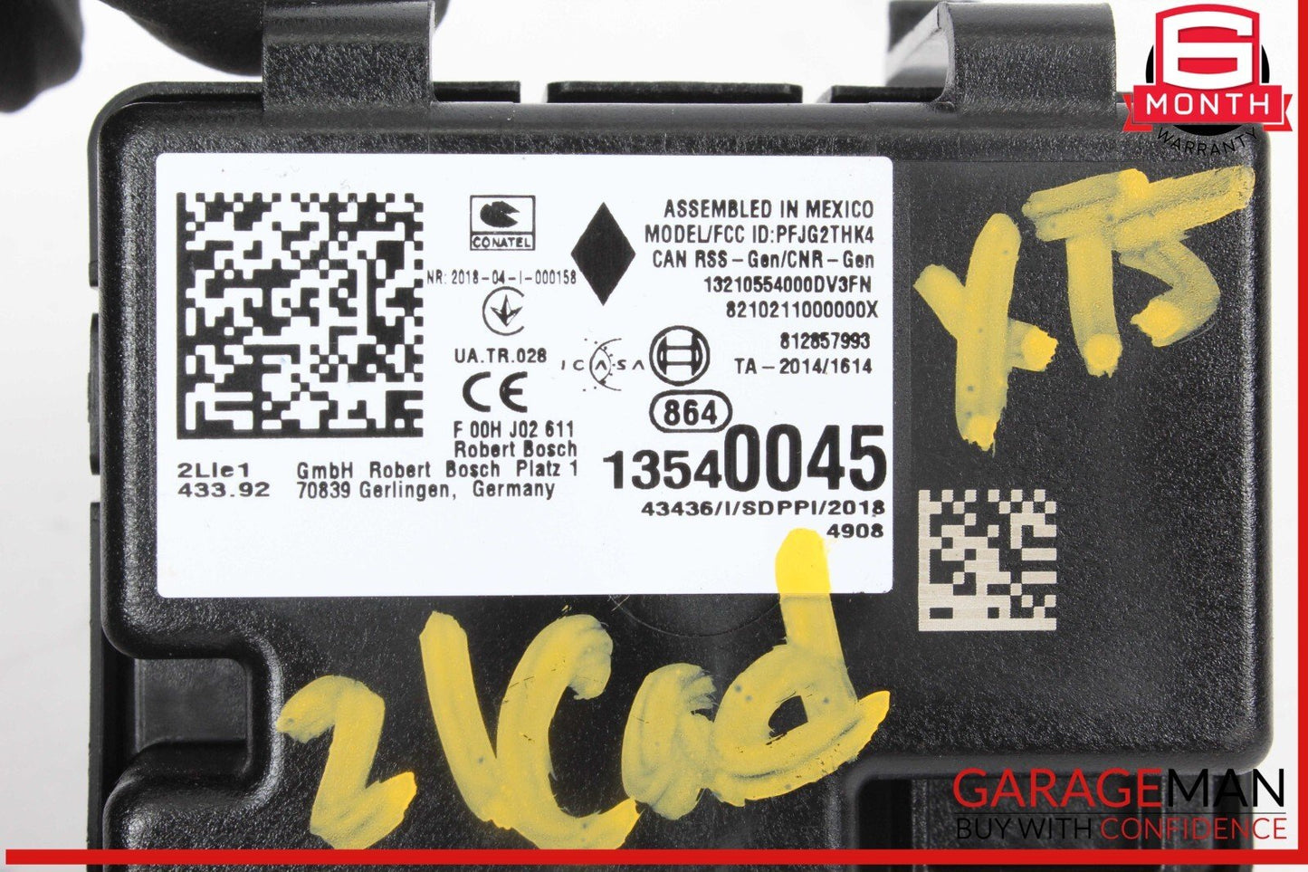 17-24 Cadillac XT5 Keyless Entry Receiver Control Module Unit 13540045 OEM