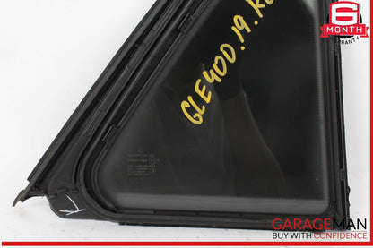 12-19 Mercedes W166 GLE400 Rear Left Driver Side Quarter Window Glass OEM