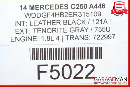 08-14 Mercedes W204 C250 Rear Right & Left Shock Absorber Coil Spring Set OEM