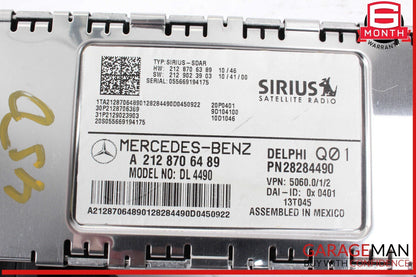 10-17 Mercedes X166 GL450 4MATIC Sirius Satellite Radio Receiver Module Unit