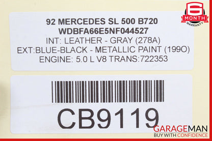 90-02 Mercedes R129 500SL M119 Gas Electronic Actuator OEM