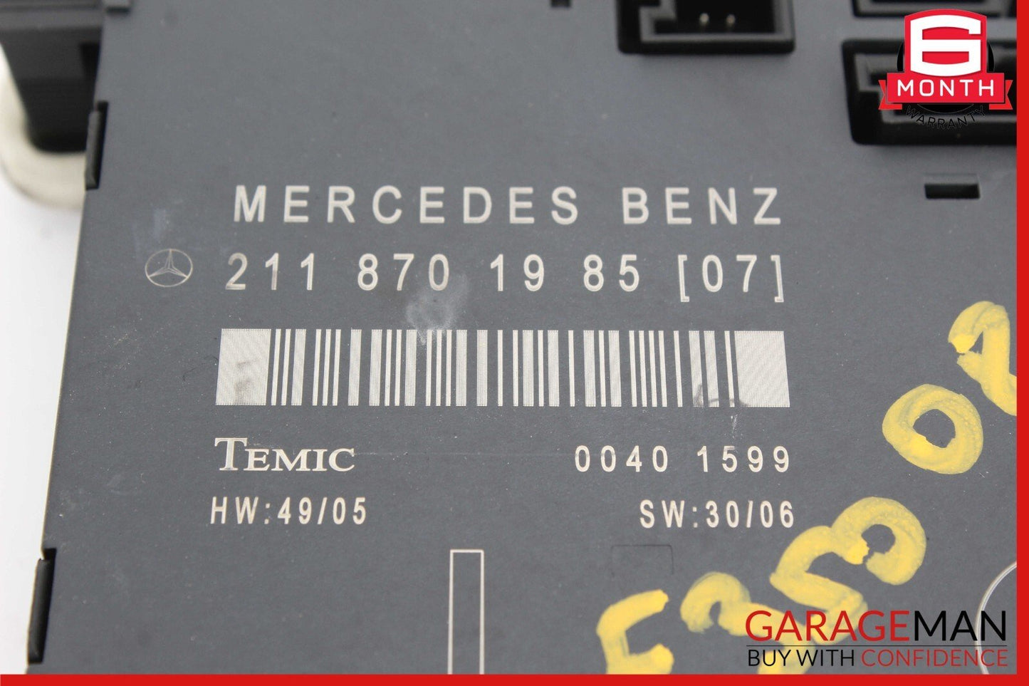 03-09 Mercedes W211 E320 E550 Front Left Driver Side Door Control Module OEM