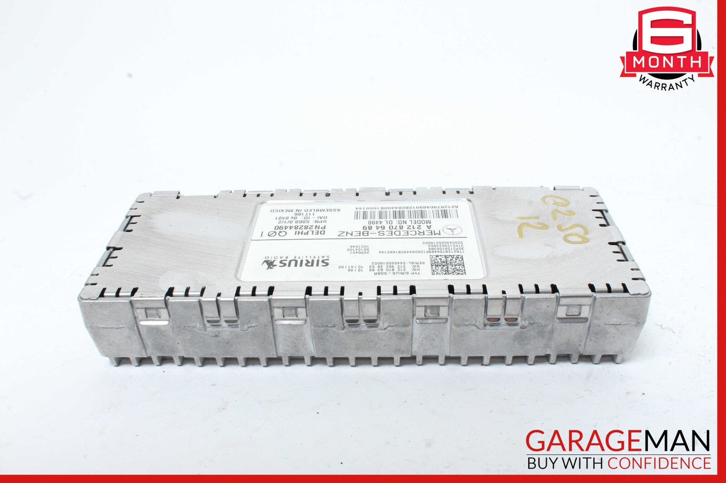 Mercedes R172 SLK250 E350 GL550 Sirius Satellite Radio Receiver 2128705689 OEM