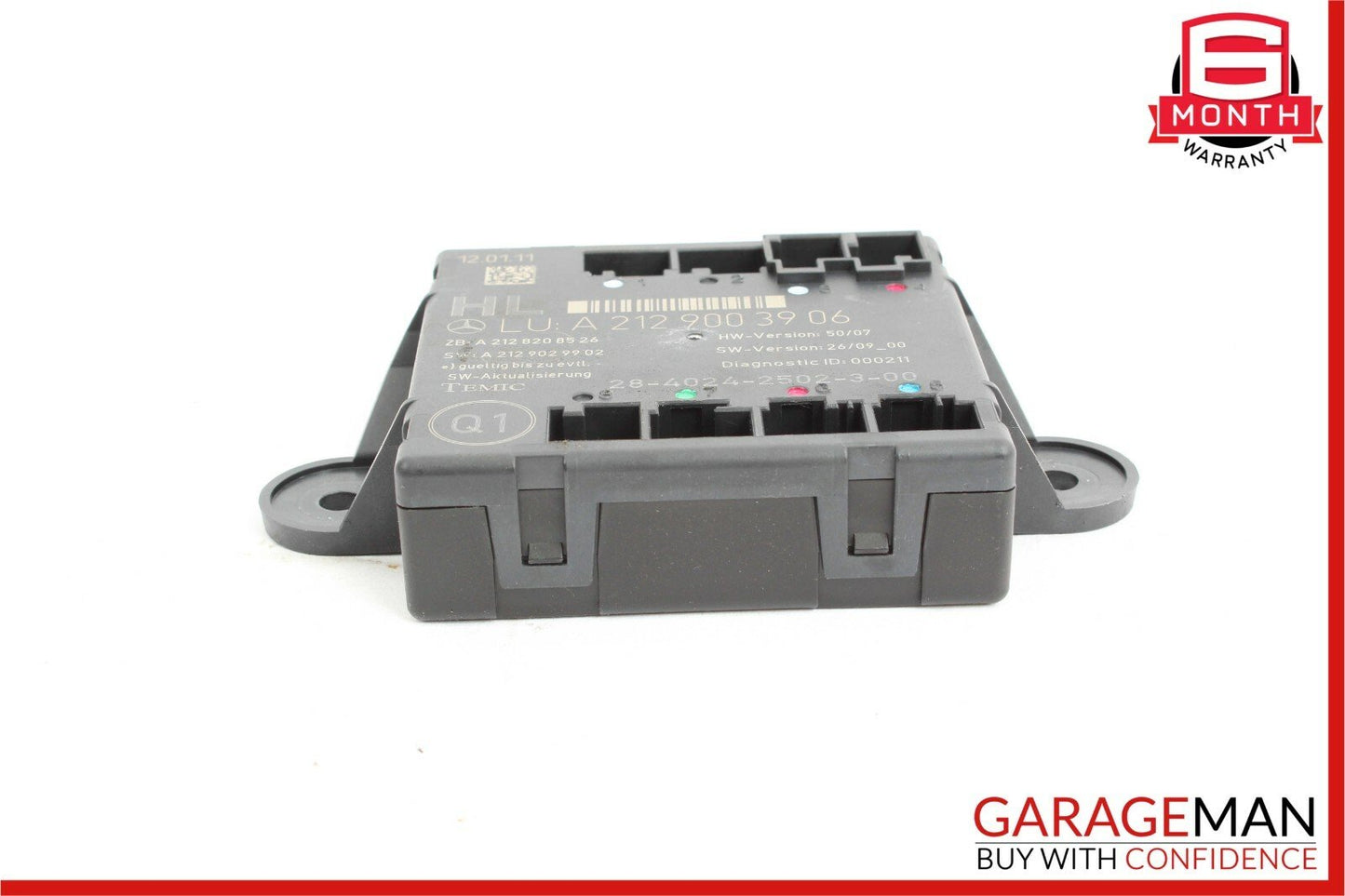 10-16 Mercedes W212 E350 Rear Left Driver Side Door Control Module 2129003906