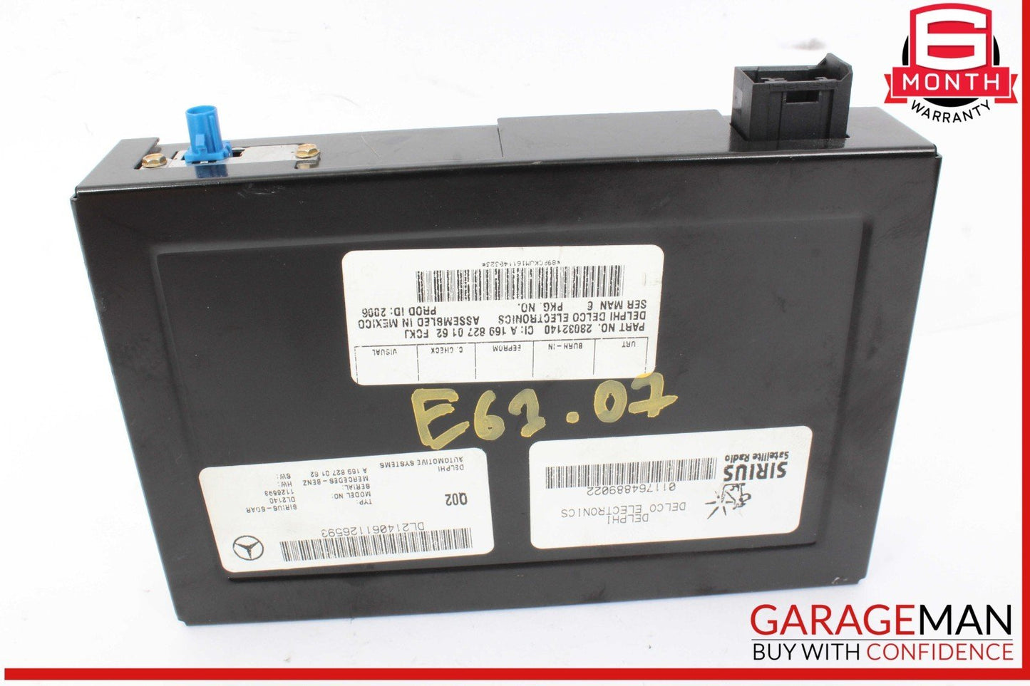 03-09 Mercedes W211 E63 AMG GL450 Sirius Satellite Radio Receiver 1698270162 OEM