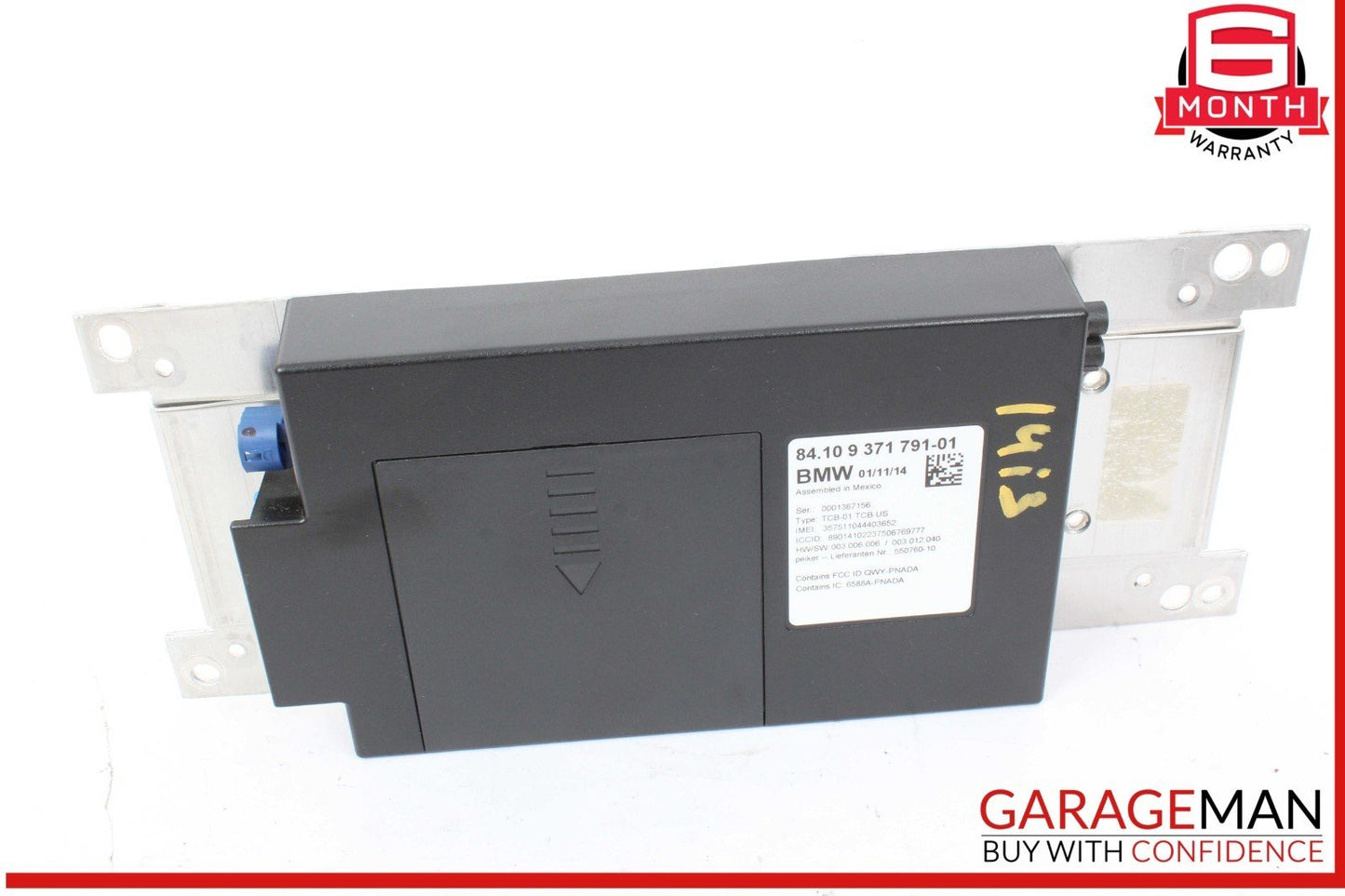 14-19 BMW i3 I01 Hybrid Telematics Communication Control Module Unit 9371791 OEM