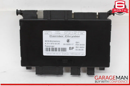 03-12 Mercedes W211 E320 CDI Front Right Side Seat Control Module Unit OEM
