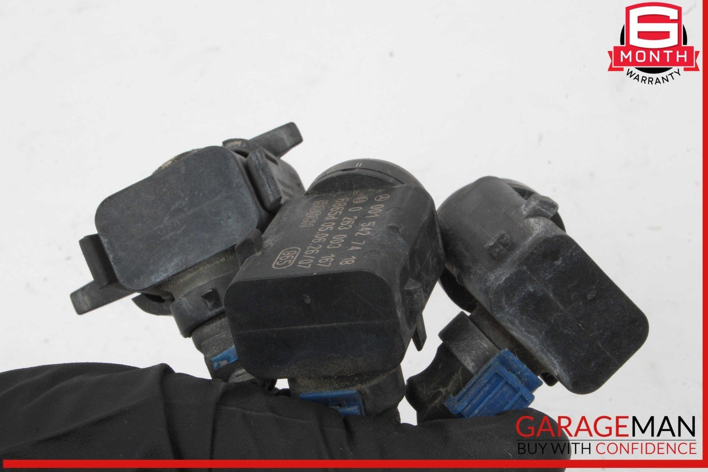 03-06 Mercedes R230 SL500 SL55 AMG Bumper Parktronic Parking Sensor Set OEM