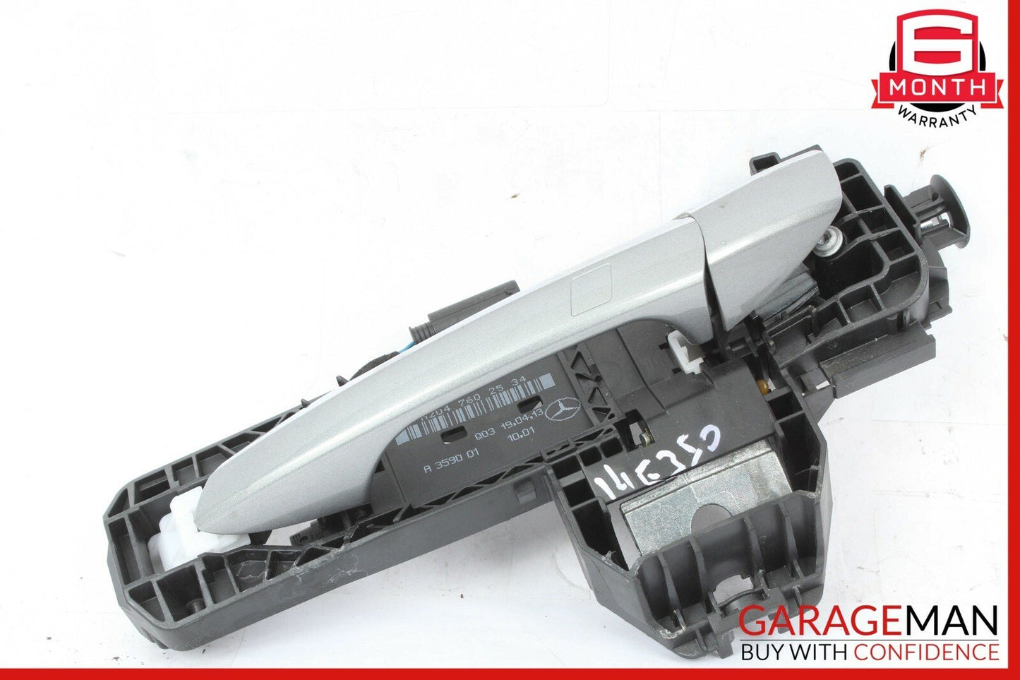 10-13 Mercedes W212 E350 E550 Rear Left Exterior Door Handle Assembly Silver OEM