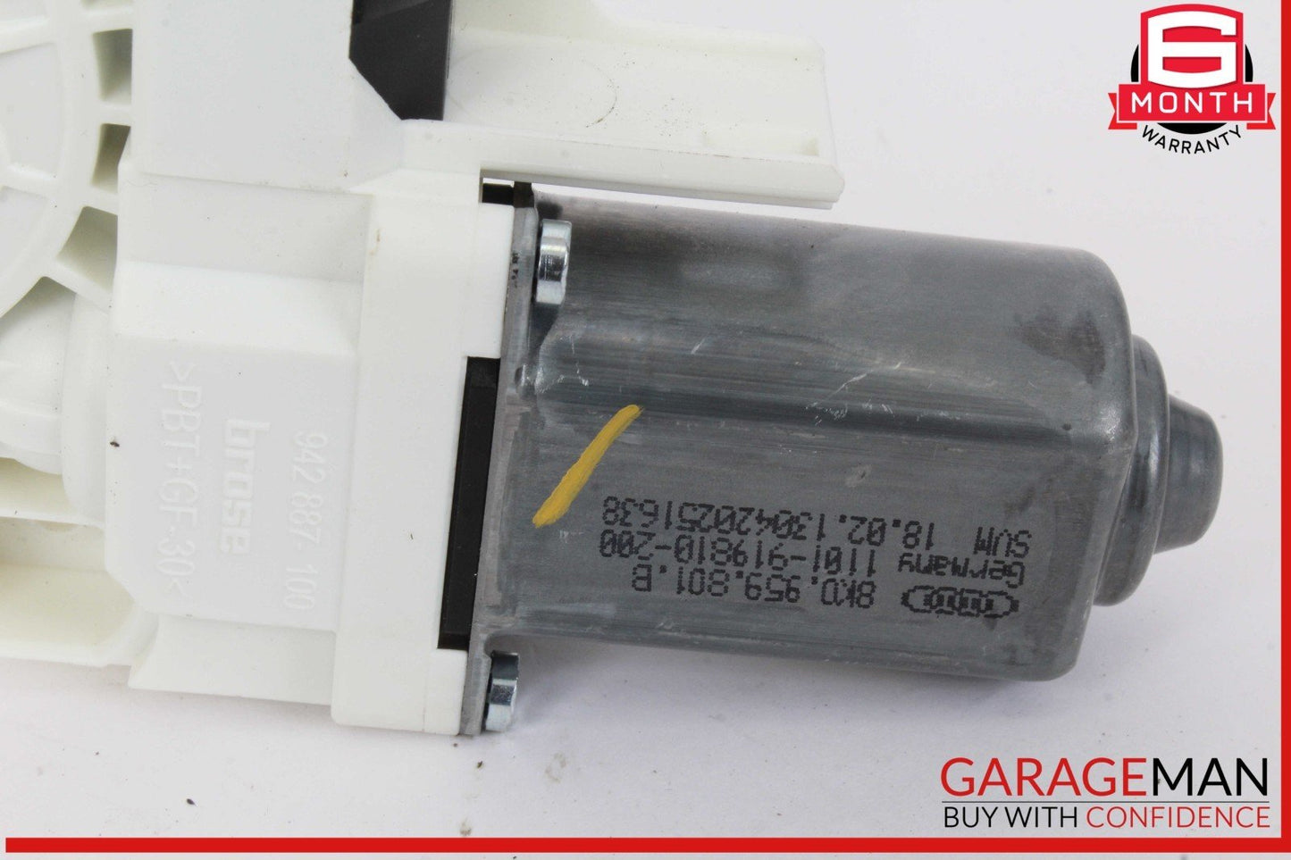 12-18 Audi Q5 Front Left Door Window Regulator Motor 8T0959801B Genuine