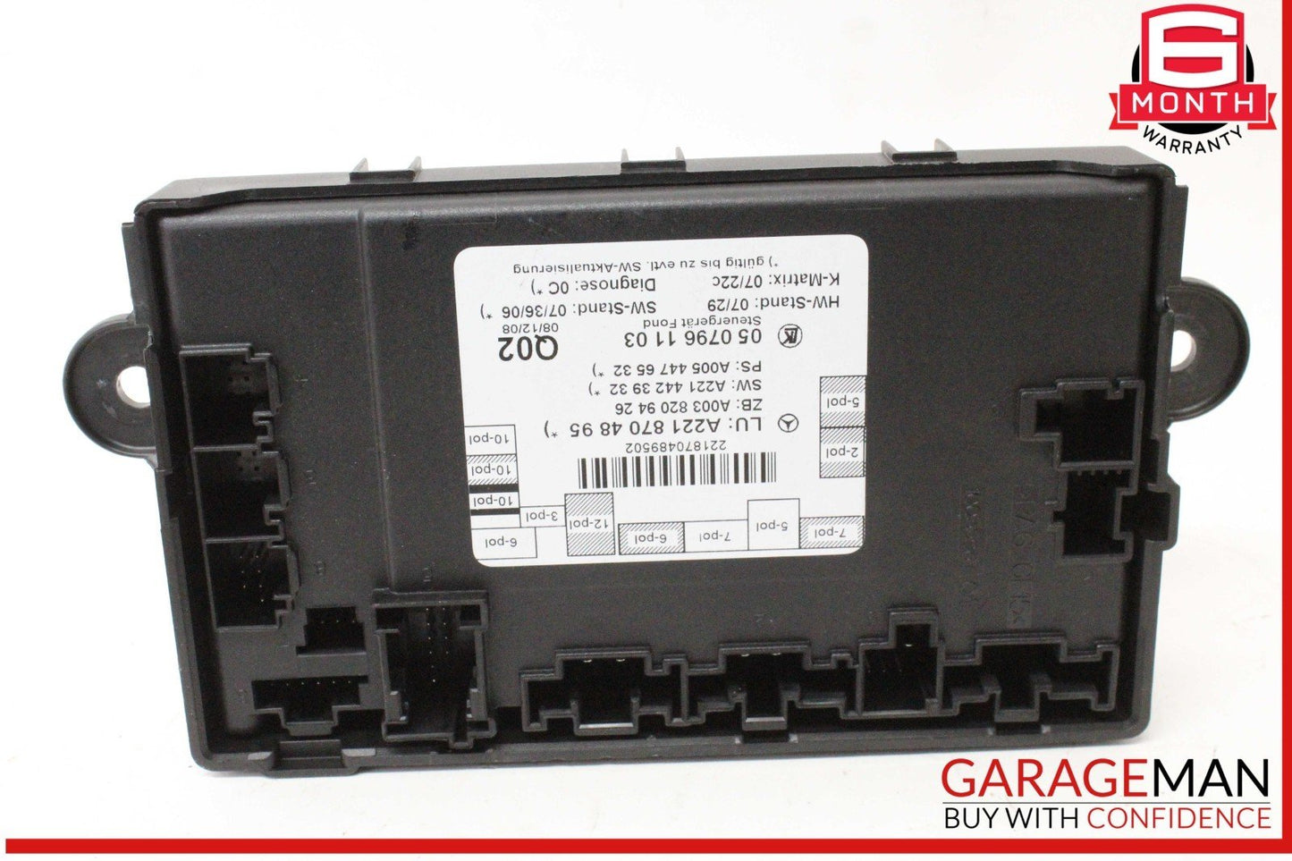 07-13 Mercedes W221 S550 S400 Rear Right or Left Side Door Control Module OEM