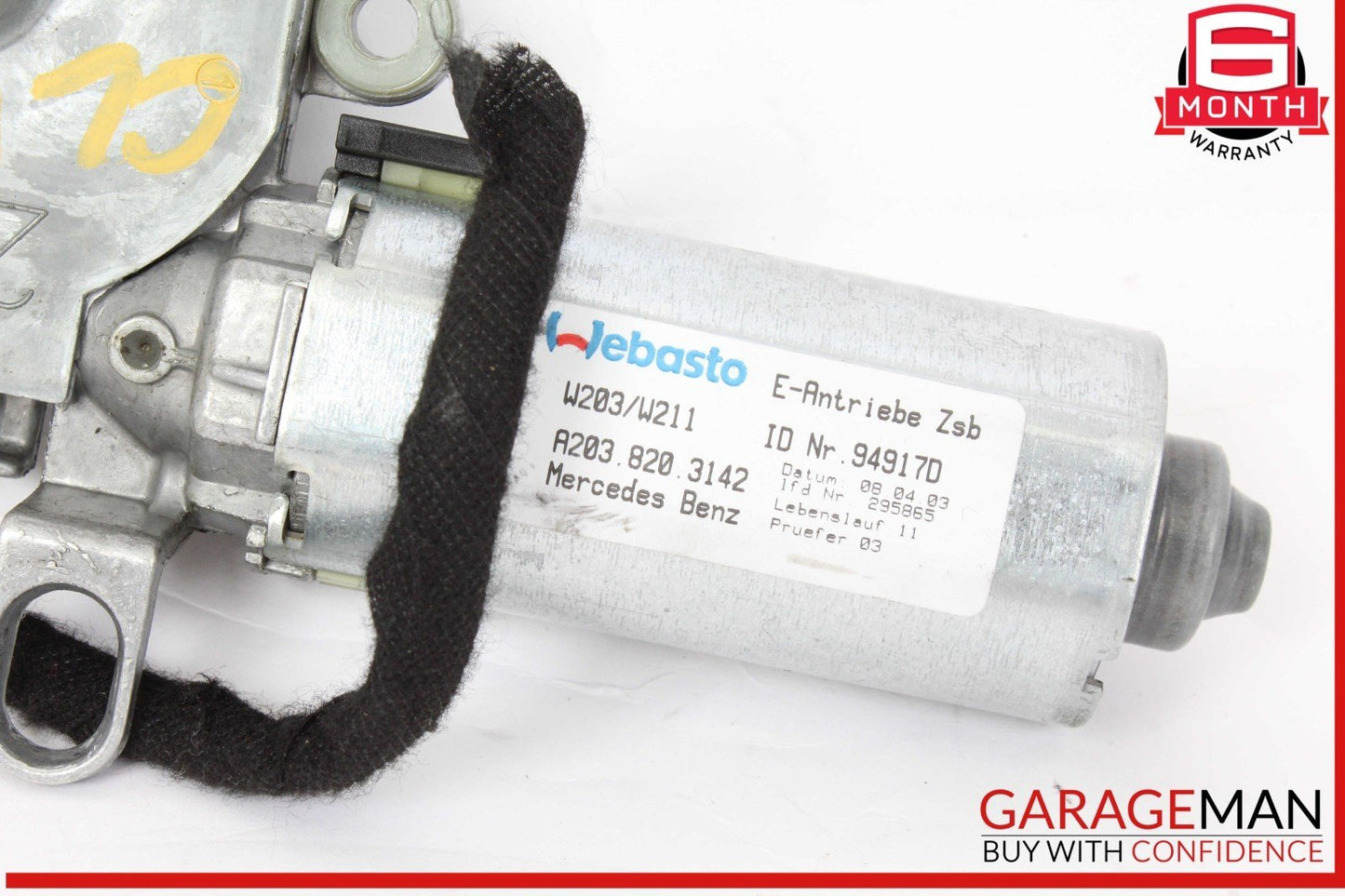 01-11 Mercedes W209 CLK500 E320 CLS500 Sunroof Sun Roof Motor 2038203142 OEM