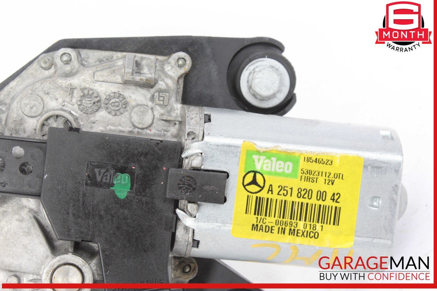 06-19 Mercedes W164 ML350 4MATIC Rear Glass Windshield Wiper Motor 2518200042
