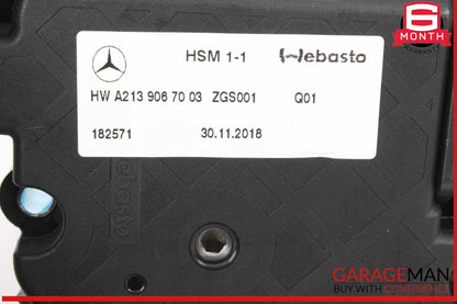 17-19 Mercedes W213 E300 Panoramic Sun Roof Sunroof Moon Roof Moonroof Motor OEM