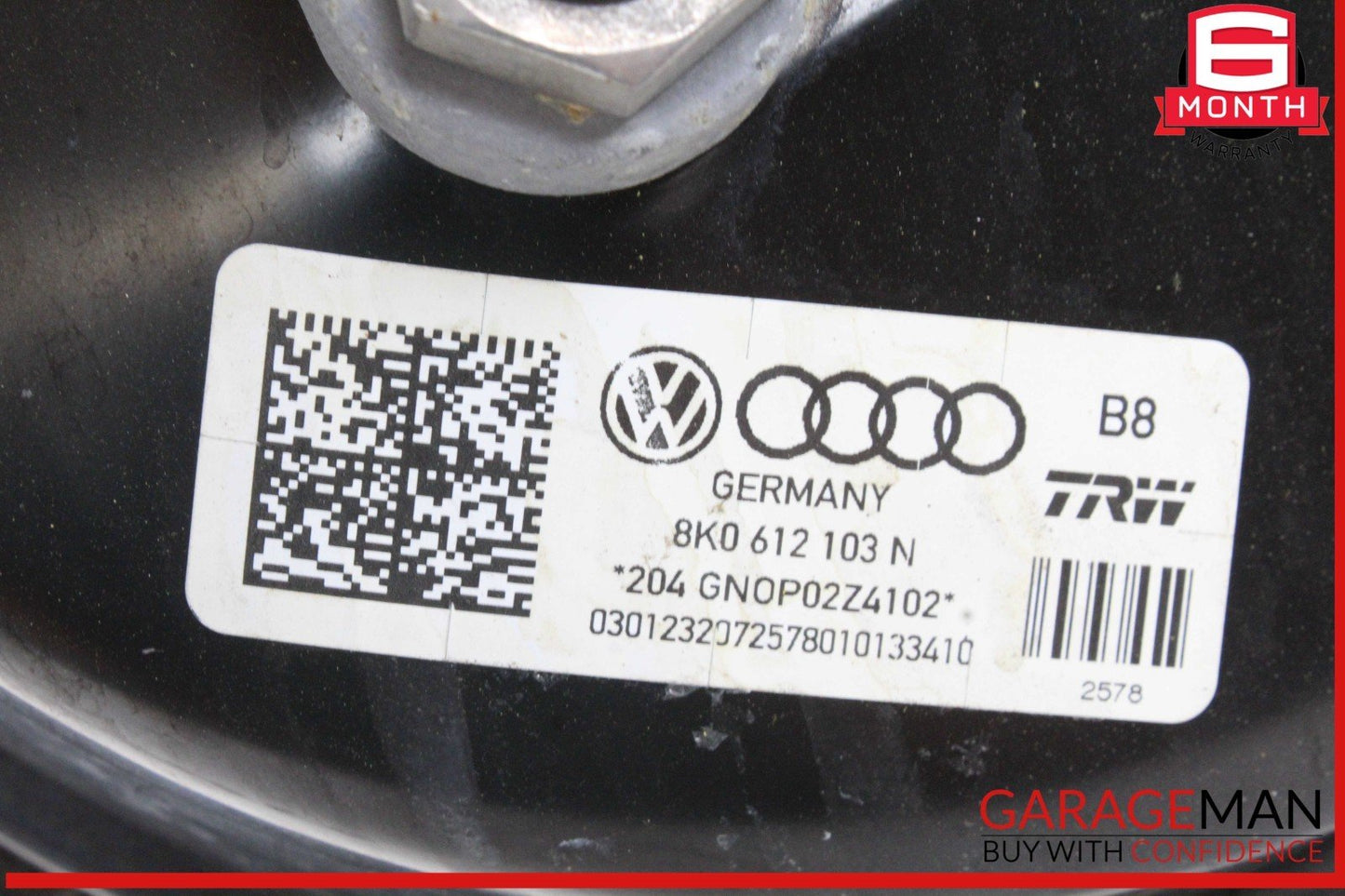 2013-2016 Audi A5 Power Brake Booster Master Cylinder w/ Reservoir 8K0612103N