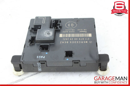 03-09 Mercedes W211 E350 E63 AMG Rear Left Driver Side Door Control Module Unit