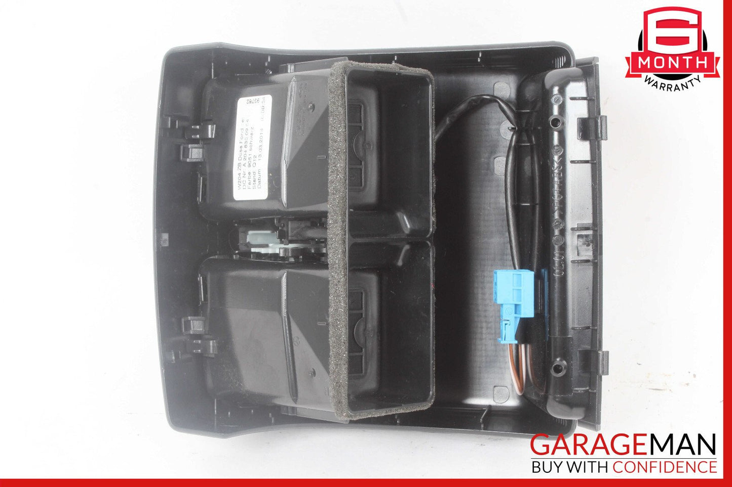 08-17 Mercedes W204 C250 E350 Rear Center Console AC Air Vent Trim Black OEM