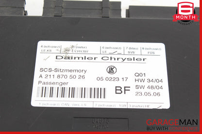 03-12 Mercedes W211 E63 GL450 Under Seat Control Module Front Right Side OEM