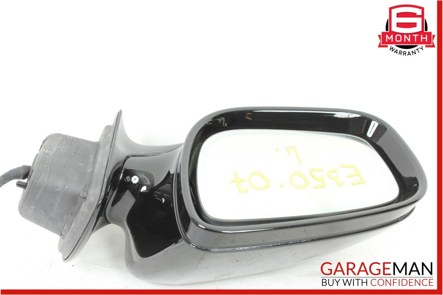 07-09 Mercedes W211 E550 E350 Front Left Side Mirror Door Rear View Black OEM
