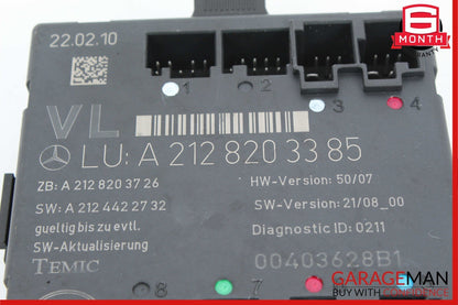08-18 Mercedes W212 E350 E400 SLK350 Front Left Side Door Control Module Unit