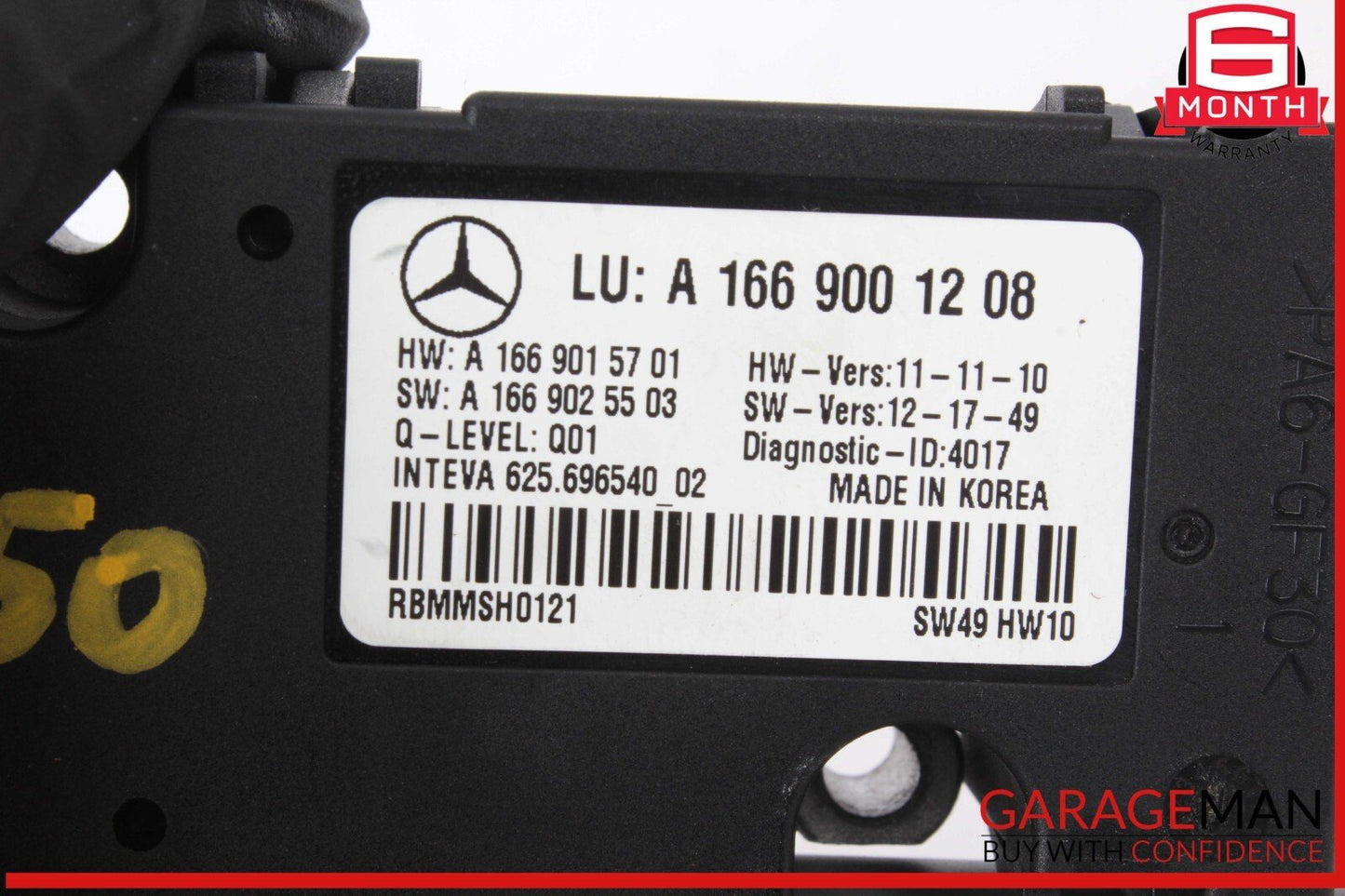 12-19 Mercedes X166 GL450 GLS550 ML350 Sunroof Sun Roof Motor 1669001208 OEM