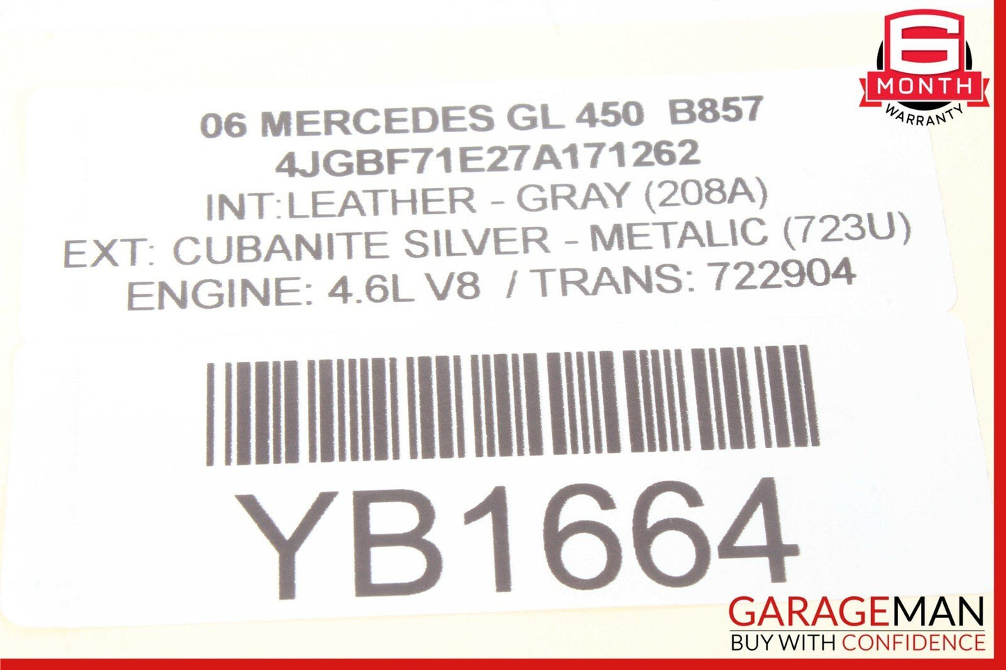 07-12 Mercede X164 GL450 GL550 Third Seat Row Power Folding Control Module OEM