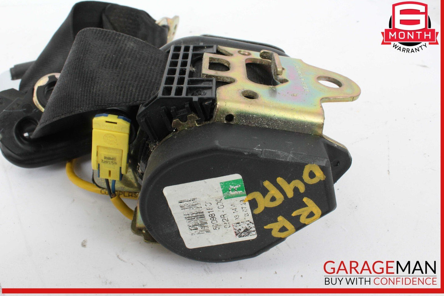 03-06 Porsche Cayenne 955 Rear Right Passenger Side Seat Belt Seatbelt Black OEM