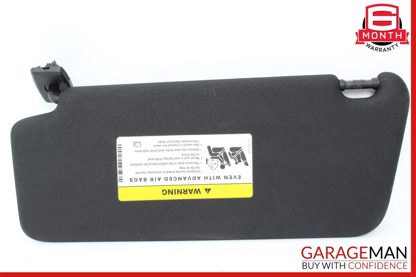 08-14 Mercedes W204 C350 Front Right Passenger Sun Visor Sunvisor Shade Black