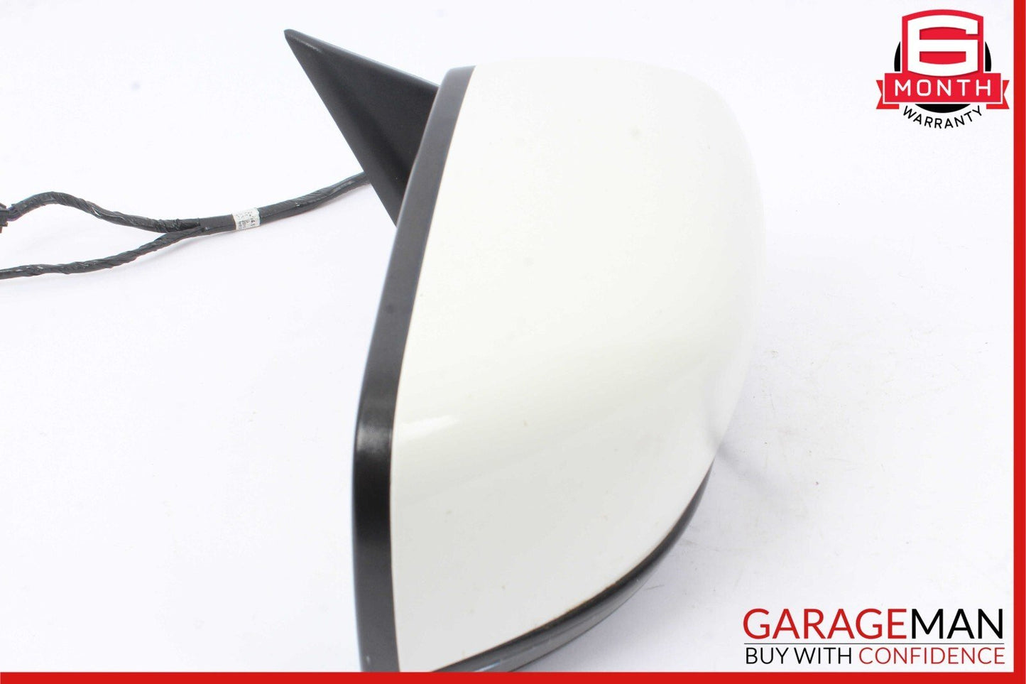 14-17 Maserati Ghibli Front Right Side Mirror Door Rear View White