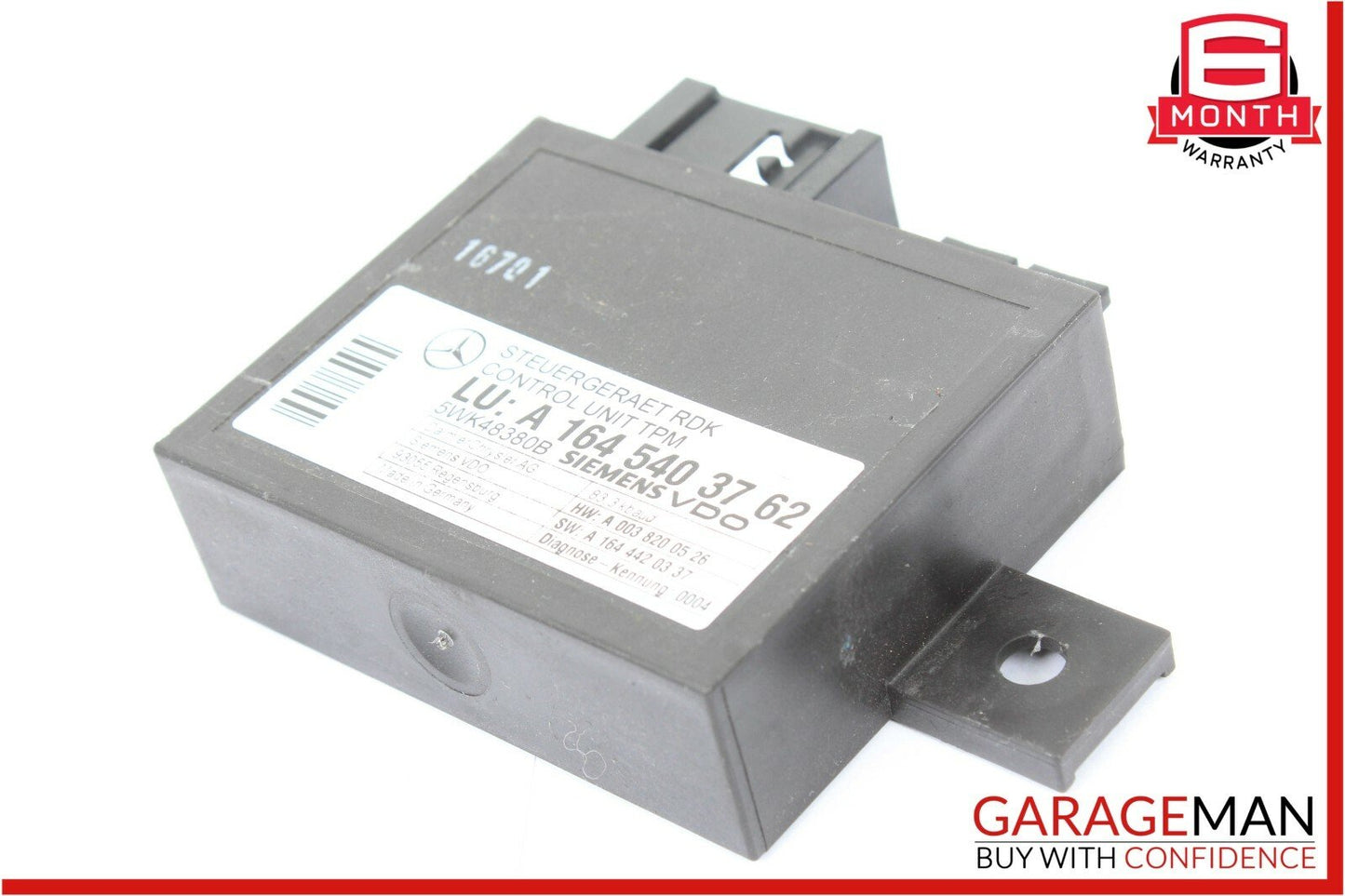 06-09 Mercedes X164 GL450 ML350 Tire Pressure Control Module 1645403762 OEM