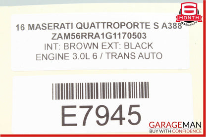 14-18 Maserati Quattroporte Voltage Stabilizer Power Inverter Control Module