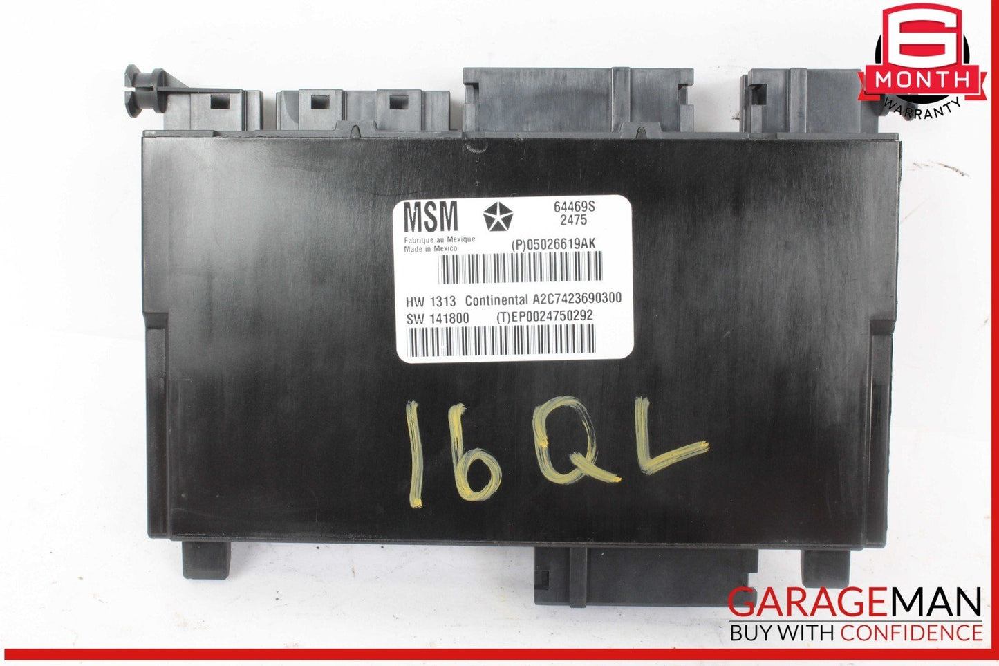 14-17 Maserati Quattroporte Front Left Driver Side Seat Control Module Unit OEM