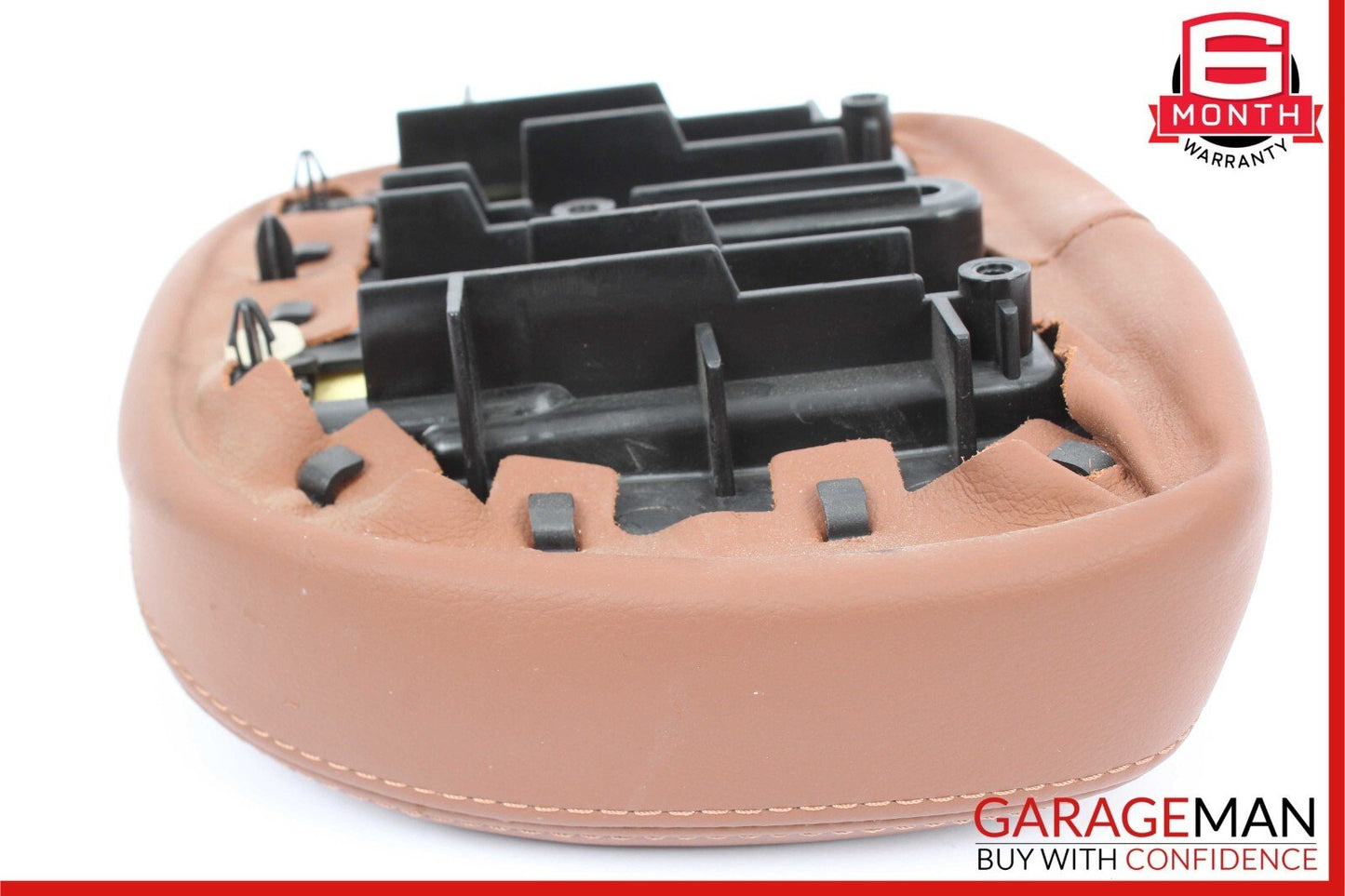 14-17 Maserati Ghibli Front Left / Right Seat Headrest Head Rest Brown