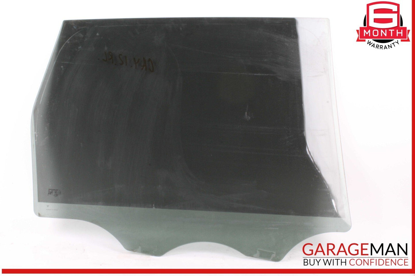 11-18 Porsche Cayenne 958 Hybrid S Rear Left Driver Side Door Window Glass OEM