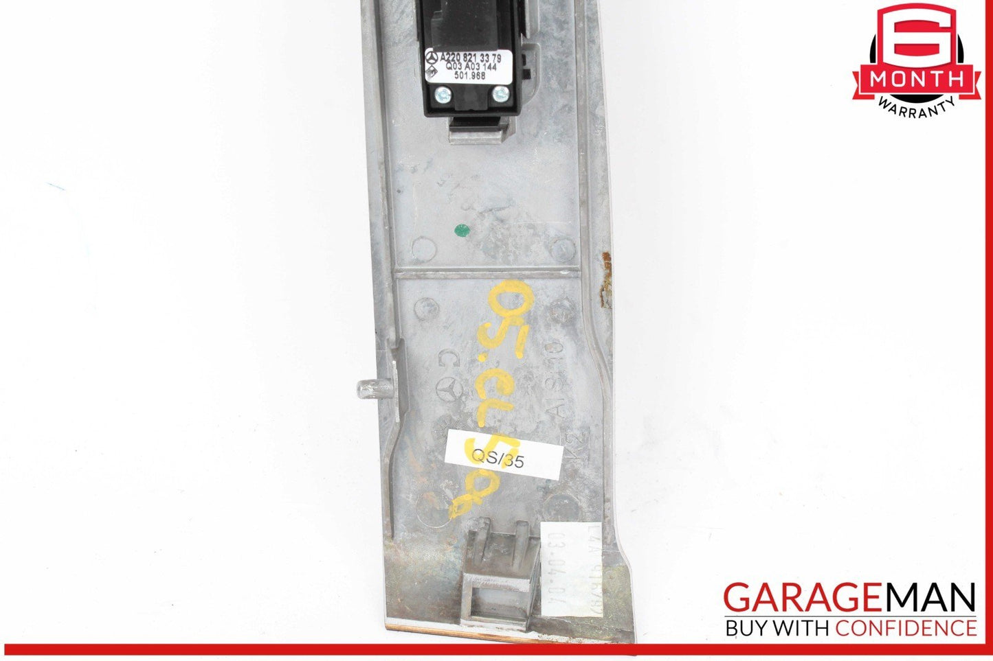 03-06 Mercedes W215 CL500 Front Right Side Door Window Switch Trim Bezel Wood